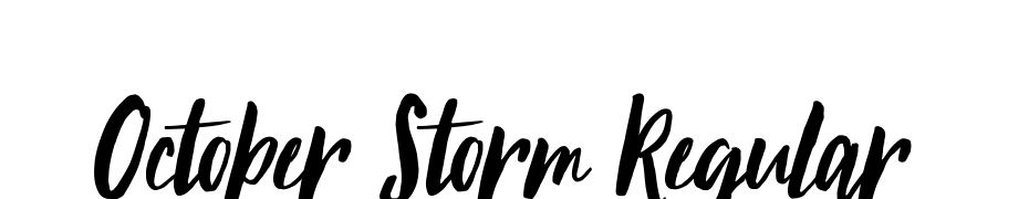 October Storm Regular Font Download Free